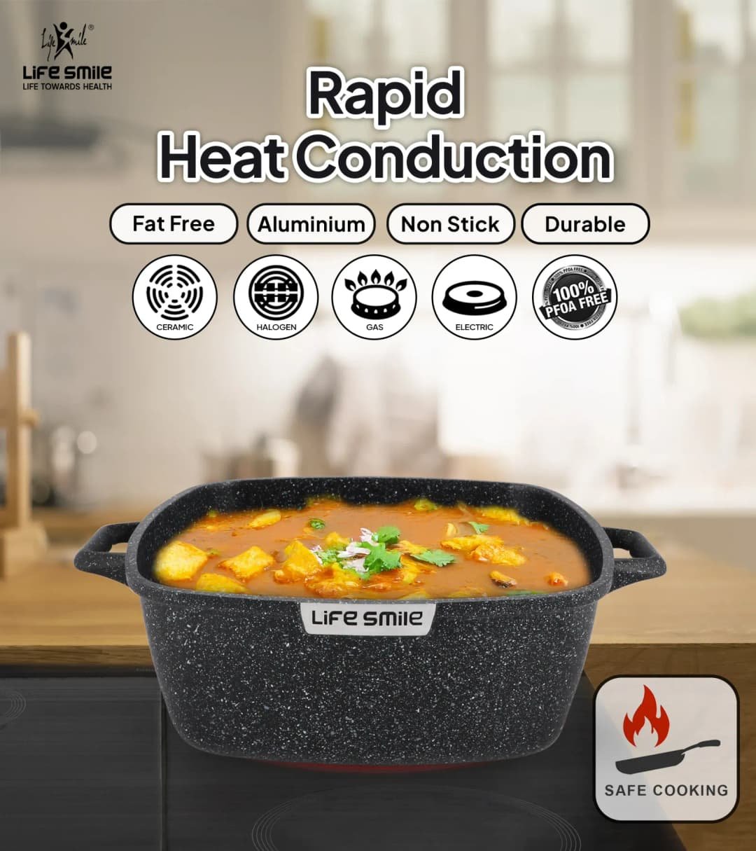 Lifesmile | Best Square Family | Best Cookware Sets | Granite | UAE | Dubai | Abu Dhabi